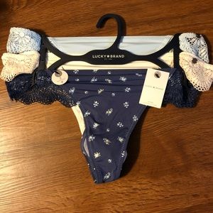 Lucky Brand (3) Thongs🤩With Lace..